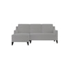 Left Aligned 2 Seater Left Aligned Chaise Light Grey Sofa Cover