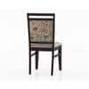 Alaine Dining Chair In Mahogany Finish With Calico Floral Colour