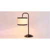 Gemma Multi cotton Shade Iron Table Lamp