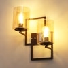 Eliante Modern Wall Lights Mild Steel & Glass Material Brown & Champaign Finish