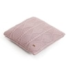 Cable Moss Dull Rose Knitted Cushion Cover  16X16 Inches