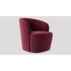 Aron Fabric Accent Chair in Maroon Colour