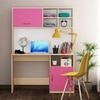Passion Study Table Beige Teak Pink And Frosty White
