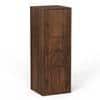 Calcio 3-Tier Engineered Wood Wardrobe In Brown Maple Finish