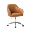 Doe Buck Colm Modern Tan Leatherette Office Chair