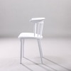 Kepler Brooks Aura Cafeteria Dining Chair in White Colour