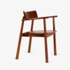 Abacus Solid Wood Dining Chair in Brown Colour