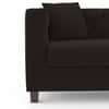 Windsor Premium 1 Seater Fabric Sofa in Deep Brown Velvet Colour
