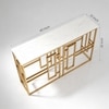 Eleganza Metal Console Table in Gold Colour