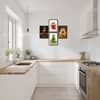 The Castle Decor Funny Kitchen Wall Art Set of 4 8x12 Inch
