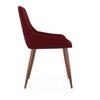 Rickman Fabric Lounge Chair in Sangria Red Colour