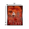 Warli Canvas Wall Prints Canvas Wall Prints Set of 1 Multicolor Matte