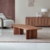 Copse Solid Wood Coffee Table in Provincail Teak Finish