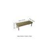 Cairo Solid Wood 2 Seater Bench In Green Sparkle Velvet Fabric