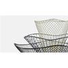 Cleo Off White Floor Lamp With Black Iron Base
