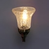 Devansh Metal Electric Wall Light in Antique gold Colour with Transparent Shade Count of 1 Light