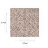 Neulooms Handloom Knotted Reversible Flatweave Square Rug Chocolate Brown or Ivory 5x5