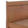 Basel Solid Wood King Size Non Storage Bed In Amber Walnut Finish