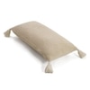 Moss Knit Cotton Pillow Cover  Natural 14X27  Inches