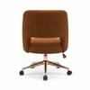 Doe Buck Lotsee Modern Brown Boucle Office Chair