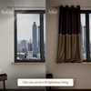 Stoa Paris Satin Window Curtain, 70% Blackout Curtains,   Privacy Lining, Pack of 2, Versailles - Royal Rouge with Back Lining