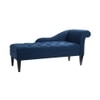 Ainara Fabric Chaise Lounger in Navy Blue Colour
