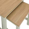 Wynmist Nesting Side Table Natural Mango Wood Top Sage Green Base