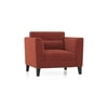 Lewis 1 Seater Fabric Sofa In Dark Coral Colour