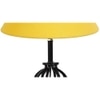 Talia Yellow cotton Table lamp with Iron Base