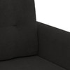Winston 3 Seater Fabric Sofa in Asphalt Grey Colour