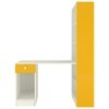 Austin Study Desk with Drawer and Built In Bookshelf in Mango Yellow Colour