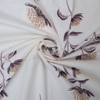 Ivo White Floral 400 TC Cotton Flat Single Size Bedsheet with 2 Pillow Covers – Threads