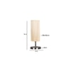 Round Bamboo table lamp with Steel Base -38