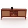 David Solid Wood TV Unit in Honey Finish