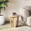 Kaya Solid Wood Side Table in Oak Finish