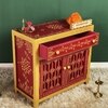 D'Dass Big Red Sheesham and Mdf Wooden Temple For Pooja With Cabinet