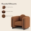 Reno Lounge Chair in Rust Himalaya Boucle Colour