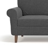 Oxford 2 Seater Fabric Sofa in Steel Grey Colour