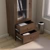 Hexa Engineered Wood Bookshelf Multipurpose Storage Rack in Flower Wenge Colour