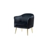Celeo Solid Wood Accent Chair in Black Colour