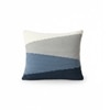Cozy Kaleidoscope Blue Knitted Cushion Cover  16X16 Inches