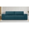 Riyab 3 Seater Pull Out Sofa cum Bed  in T Blue Colour