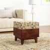 Olive Solid Wood  Ottomon in  Multicolor Colour