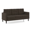 Winston 3 Seater Fabric Sofa in Fossial Brown Colour