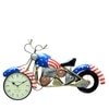 Craft Tree Metal Handpainted Decorative Bike Wall Decorative Showpiece Clock In Multicolor