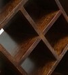 Brena Sheesham Wood Wine Rack In Provincial Teak Finish