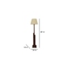 Skyline Beige Jute Floor Lamp with Beige Jute Base
