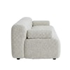 Chiccomfort Wood 4 Seater With Upholstery Non Storage Sofa In Beige Colour