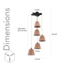 Dynamo Beige Fabric Hanging Light