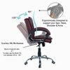 Veaoilaa Mid Back Executive Chair in Maroon Colour